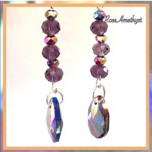 Shimmering Glass Earrings Handmade by Me